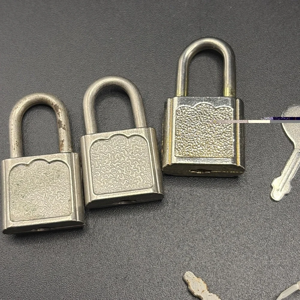 VTG Mini Pad Lock Padlock Suitcase Lock and Key Bundle 60s Antique Diary